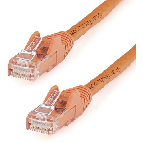 StarTech.com 35ft CAT6 Ethernet Cable - Orange Snagless Gigabit - 100W PoE UTP 650MHz Category 6 Patch Cord UL Certified W