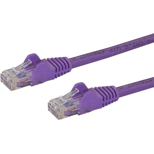 StarTech.com 75ft CAT6 Ethernet Cable - Purple Snagless Gigabit - 100W PoE UTP 650MHz Category 6 Patch Cord UL Certified W