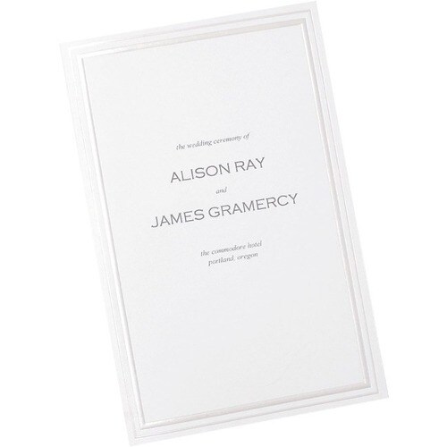 Gartner Studios Greeting Card - Pearl White - Letter - 8 1/2" x 11" - 210 g/m² Grammage - 50 Sheet