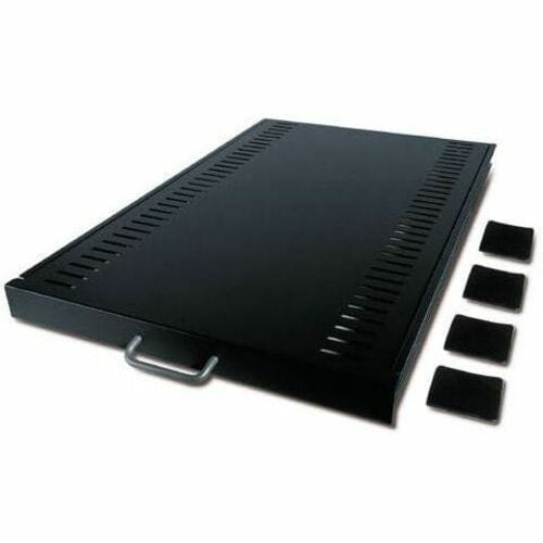 Schneider Electric AR8123BLK 1U Rack-mountable Rack Shelf - Black - 45.36 kg Maximum Weight Capacity