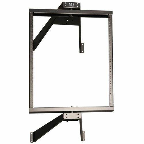 Eaton Tripp Lite Series SmartRack 12U Flat-Pack Low-Profile Switch-Depth Wall-Mount Pivoting 2-Post Open Frame Rack - 12U 