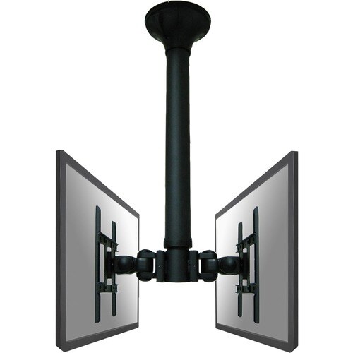 Neomounts Neomounts Pro FPMA-C200 Ceiling Mount for Flat Panel Display - Black - Height Adjustable - 25.4 cm to 101.6 cm (