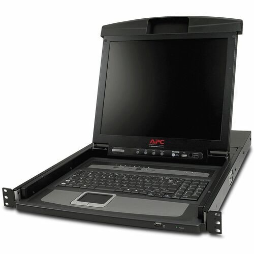 APC by Schneider Electric AP5808 LCD Rack Console with Analog - 8 Computer(s) - 43.2 cm (17") LCD - TouchPad - 120 V, 240 