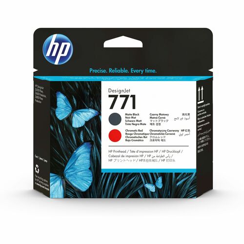 HP 771 Original Inkjet Printhead - Matte Black, Red - 1 Each - Inkjet - 1 Each