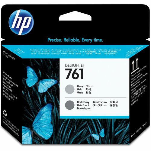 Testina di stampa Originale HP 761 (CH647A) Ad inchiostro - Grigio, Grigio scuro - Confezione singola - 1 Unità - Ad inchi