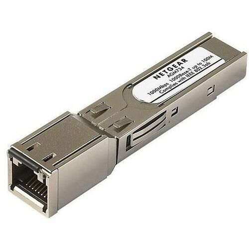 SFP Netgear ProSafe AGM734 - Pour Réseau de Données - Paire torsadéeGigabit Ethernet - 1000Base-T - 100 m Maximum Distance