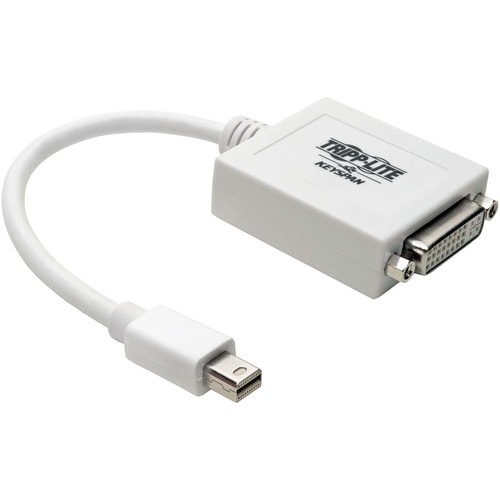 Eaton Tripp Lite Series Keyspan Mini DisplayPort to DVI Adapter, Video Converter for Mac/PC, White (M/F), 6-in. (15.24 cm)