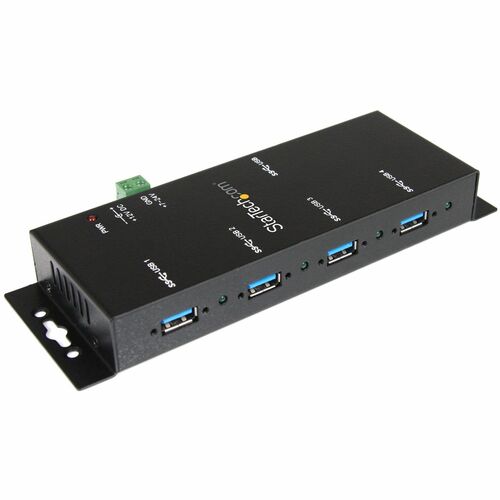 StarTech.com 4 Port Industrial USB 3.0 Hub - 5Gbps - Mountable - Rugged USB Hub - Add 4 external,wall mountable USB 3.0 po