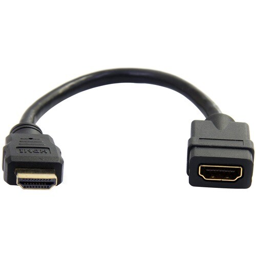 StarTech.com 6in HDMI Extension Cable, Short HDMI Cable Extender Male to Female, 4K UHD HDMI Port Saver M/F, HDMI 1.4, HDM