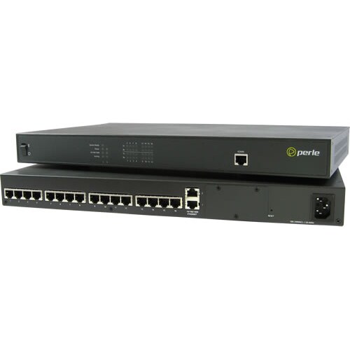 Perle IOLAN SDS16C Secure Terminal Server - Twisted Pair - 2 x Network (RJ-45) - 10/100/1000Base-T - Gigabit Ethernet - Ma