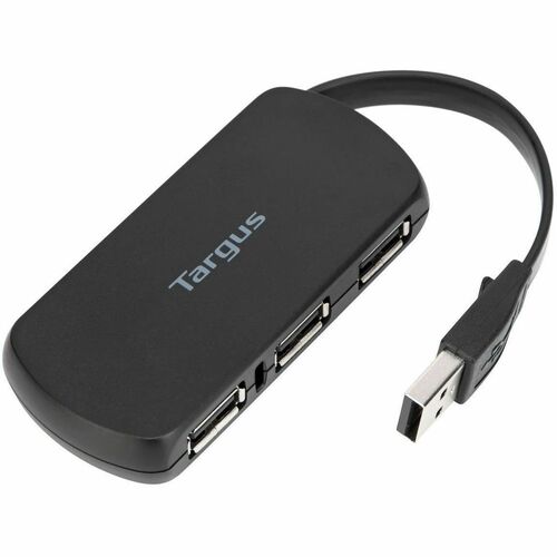 Targus ACH114EU USB Hub - USB - MP3 Player, Mouse, Keyboard, USB Adapter, Flash Drive - External - Black - 4 Total USB Por