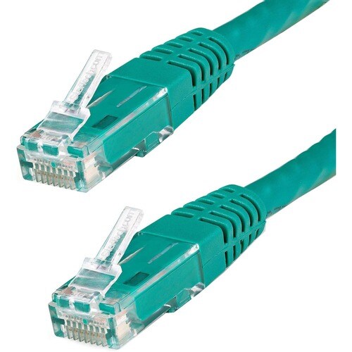 StarTech.com 10ft CAT6 Ethernet Cable - Green Molded Gigabit - 100W PoE UTP 650MHz - Category 6 Patch Cord UL Certified Wi