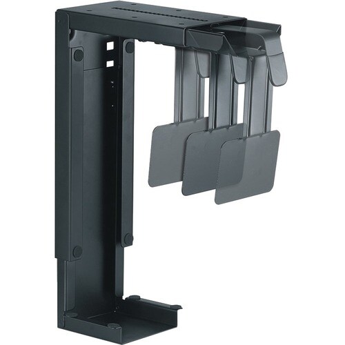 Newstar Under Desk & On-Wall PC Mount (Suitable PC Dimensions - Height: 30-53 cm / Width: 8-22 cm) - Black - Height Adjust
