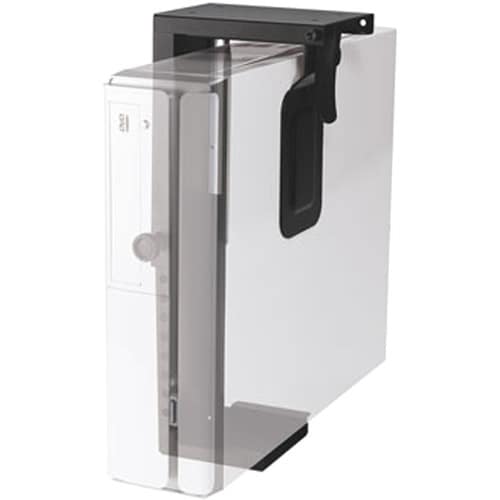 Newstar Under Desk PC Mount (Suitable PC Dimensions - Height: 20-36 cm / Width: 5-10 cm) - Black - Height Adjustable - 10 