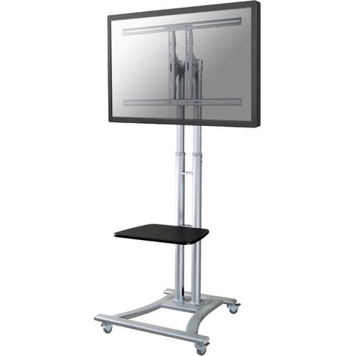 Newstar Mobile Monitor/TV Floor Stand for 27-70" screen, Height Adjustable - Silver - 68.6 cm (27") to 152.4 cm (60") Scre