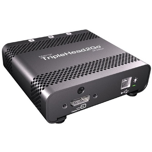 Matrox TripleHead2Go Multiview Device - DisplayPort - 5760 x 1080 - DisplayPort - USB - PC, Mac, Linux