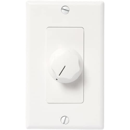 AtlasIED AT100D Hard Wire Dimmer - Rotary Dimmer - Volume Control - 70.7 V AC - White, Ivory 100W ATTENUATOR 3DB STEPS