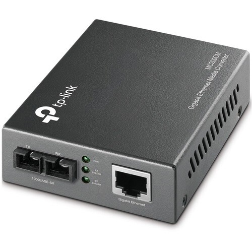 Convertitore file multimediali/ricetrasmettitore TP-Link MC200CM - 2 Porta(e) - 1 x Rete (RJ-45) - 1 x SC - Coppia incroci