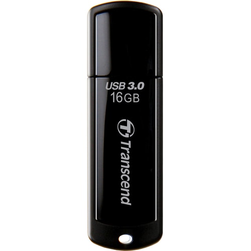 Transcend JetFlash 700 16 GB USB 3.0 Flash-Laufwerk - Schwarz - 70 MB/s Read Speed - 20 MB/s Write Speed - Lebenslang Gara