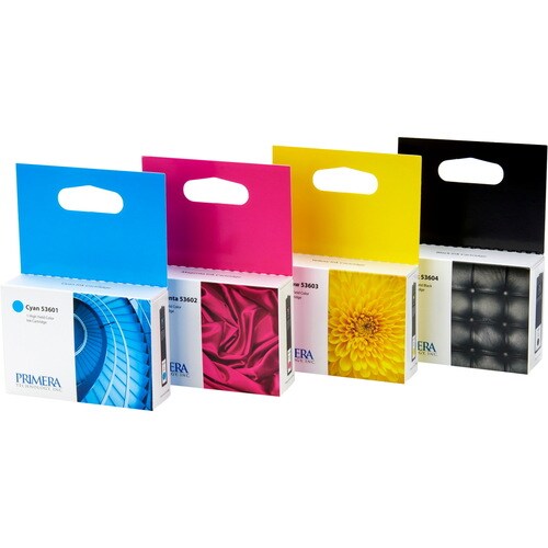Primera 53606 Original Inkjet Ink Cartridge - Black, Cyan, Yellow, Magenta - 4 / Pack - Inkjet - 4 / Pack