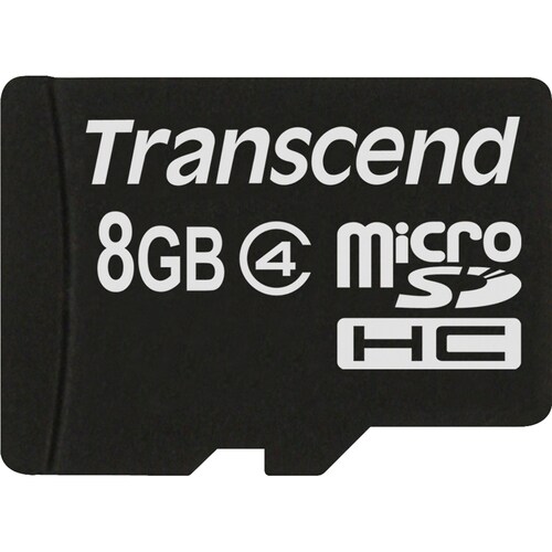 Transcend TS8GUSDC4 8 GB Class 4 microSDHC - Class 4 - 1 Card