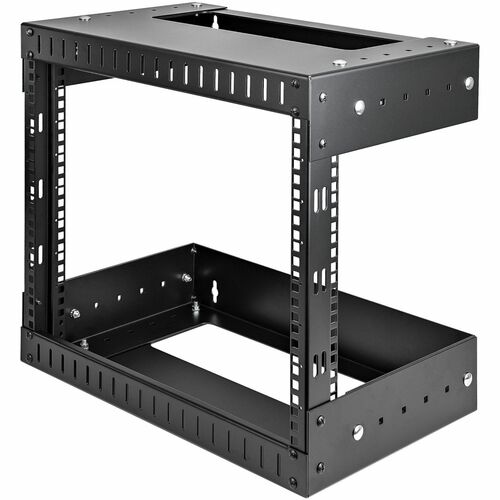 StarTech.com 2-Post 8U Heavy-Duty Wall Mount Network Rack, 19" Open Frame Server Rack with Adjustable Depth, Data Rack for