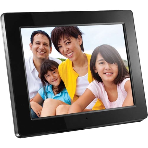 Aluratek ADMPF512F Digital Frame - 12" LCD Digital Frame - Black - 800 x 600 - Cable - 16:9 - JPEG - Slideshow - Built-in 