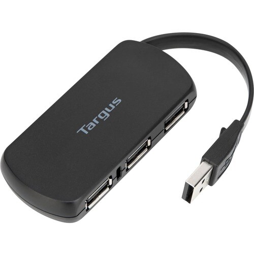 Targus ACH114EU USB-Hub - USB - Extern - Schwarz - 4 Total USB Port(s) - 4 USB 2.0 Port(s) - PC, Mac