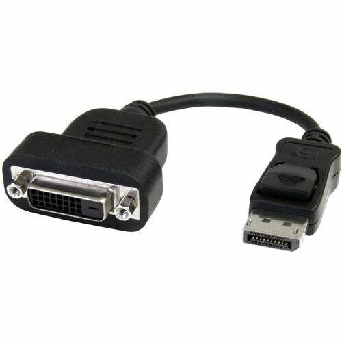 StarTech.com DisplayPort to DVI Adapter, Active DisplayPort to DVI-D Adapter Converter 1080p, DP 1.2 to DVI Adapter, Latch