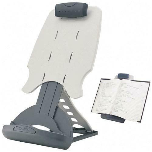 Kensington InSight Adjustable Book and Copy Holder - 33 mm Height x 210.8 mm Width x 342.9 mm Depth - Grey - Plastic