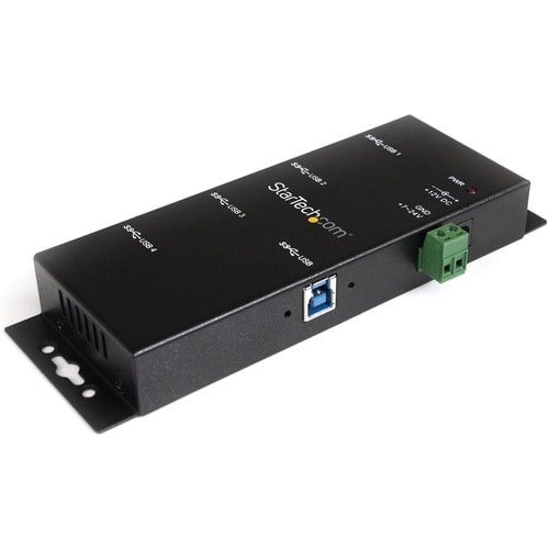 StarTech.com 4 Port Industrial USB 3.0 Hub - 5Gbps - Mountable - Rugged USB Hub - Add 4 external,wall mountable USB 3.0 po