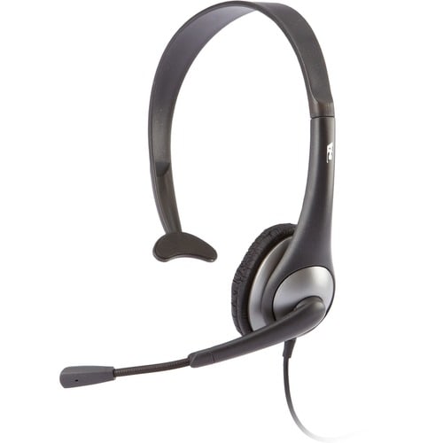 Cyber Acoustics AC-104 Headset - Mono - Mini-phone (3.5mm) - Wired - 20 Hz - 20 kHz - Over-the-head - Monaural - Semi-open