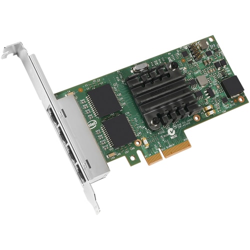 Intel Ethernet Server Adapter I350-T4 - PCI Express x4 - 4 Port - 10/100/1000Base-T - Internal - Full-height, Low-profile 