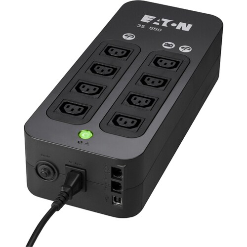 Eaton 3S550IEC Standby UPS - 550 VA/330 W - Desktop - 3 Minute Stand-by - 220 V AC Input - 240 V AC, 240 V AC, 230 V AC Ou
