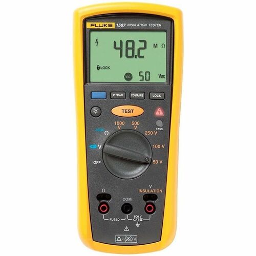 Fluke 1507 Insulation Resistance Tester - Resistance Tester, Insulation Fault Detection, Voltage Measurement - LCD - 4Numb