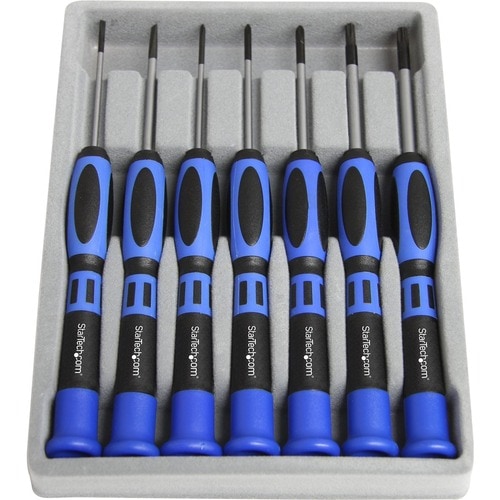 StarTech.com Kit de 7 Tournevis de Précision pour Ordinateurs - Trousse à Outils PC - 7 Pièce(s) - Bleu, Gris