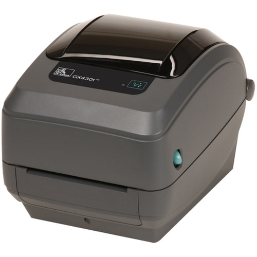Zebra GX430t Desktop Thermal Transfer Printer - Monochrome - Label Print - Fast Ethernet - USB - Serial - LCD Display Scre