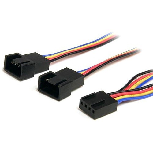 Star Tech.com 12in 4 Pin PWM Fan Extension Power Y Cable - F/M - Connect two 4-pin (PWM) Fans to a Single Connector on the