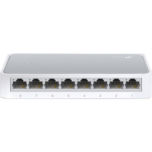 TP-Link TL-SF1008D 8 Ports Ethernet Switch - Fast Ethernet - 10/100Base-TX - 2 Layer Supported - Twisted Pair - Desktop, W