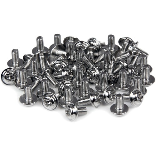 StarTech.com Computer Screws M3 x 1/4in Long Standoff - 50 Pack - Computer Assembly Screw - 5.08 mm - Pan, Hex - Philips -