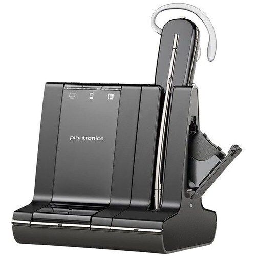 Plantronics Savi W745 Earset - Mono - Wireless - DECT - 350 ft - Over-the-ear, Over-the-head, Behind-the-neck - Monaural -