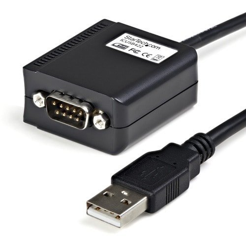 1.8 m Professional RS422/485 USB Serial Cable Adapter w/ COM Retention - First End: 1 x 9-pin DB-9 RS-422 Serial - Male - 