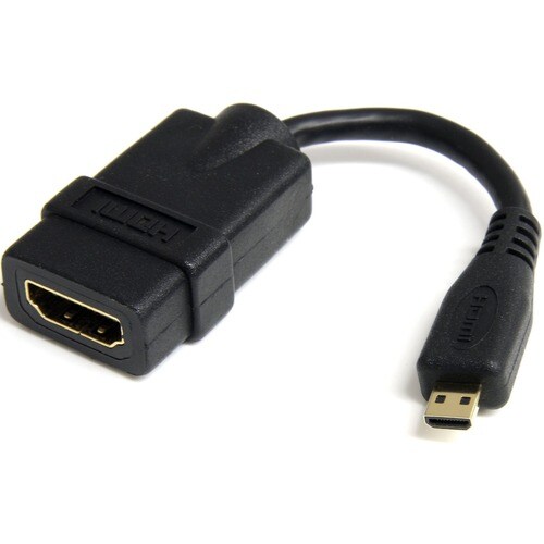 StarTech.com Micro HDMI to HDMI Adapter Dongle, 4K High Speed Micro HDMI to HDMI Converter, Micro HDMI Type-D Device to HD
