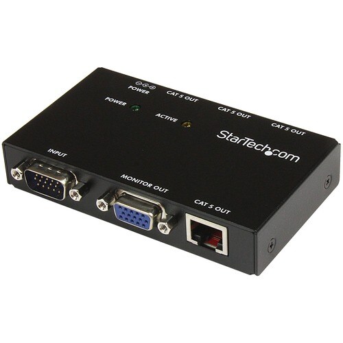 StarTech.com VGA Over CAT5 Video Extender - VGA Extender - 150m (450 ft.) - 4-Port - 1 Input Device - 150 m Range - 4 x Ne