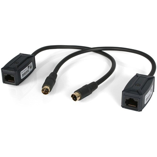 StarTech.com S-Video Extender over Cat 5 - 1 Input Device - 1 Output Device - 200 m Range - 2 x Network (RJ-45) - VGA - Tw