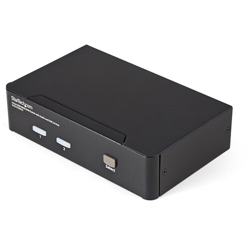 StarTech.com Switch KVM HDMI USB 2 porte, con audio e hub USB 2.0 - 2 Computer - 1 Utente Locale - WUXGA - 1920 x 1200 - 3