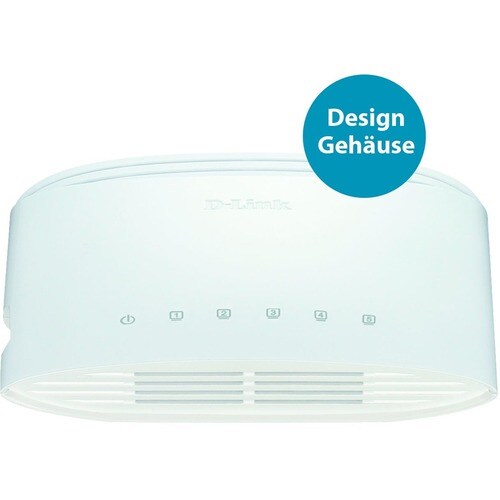 D-Link DGS-1005D/E 5 Ports Ethernet Switch - Gigabit Ethernet - 10Base-T, 100/1000Base-T - 2 Layer Supported - 9 W Power C