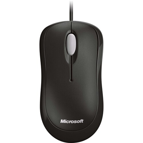 Microsoft Mouse - Optical - Cable - Black - USB, PS/2 - 800 dpi - Scroll Wheel - 3 Button(s) - Symmetrical