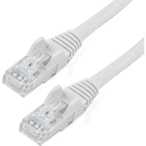 StarTech.com 100 ft White Snagless Cat6 UTP Patch Cable - Category 6 - 100 ft - 1 x RJ-45 Male Network - 1 x RJ-45 Male Ne