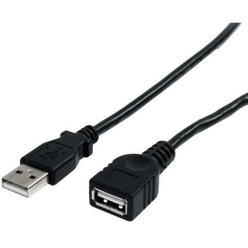 StarTech.com 91cm (3 ft.) Black USB 2.0 Extension Cable A to A - M/F - 91cm (3 ft.) USB A to A Extension Cable -USB 2.0 Ex